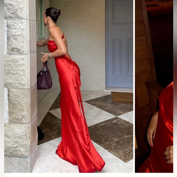 NWT Arcina Ori Monique Dress in Rust red - Picture 8 of 14